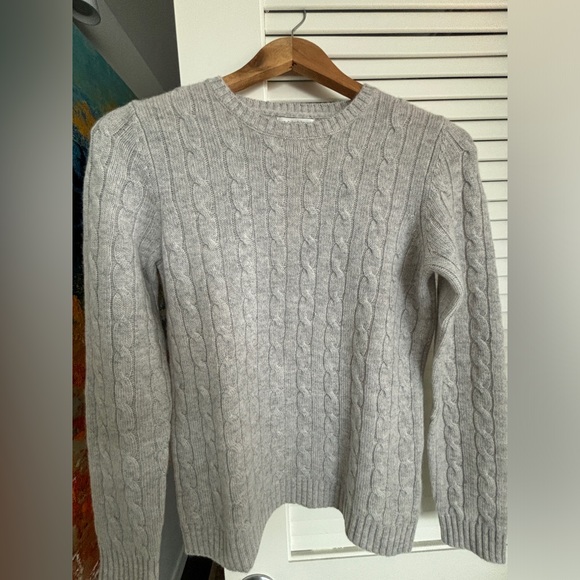 Tyler Boe Cashmere cable crew-neck sweater size small - Picture 4 of 5